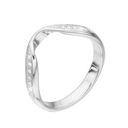 Zlatý prsten se safírem a diamanty